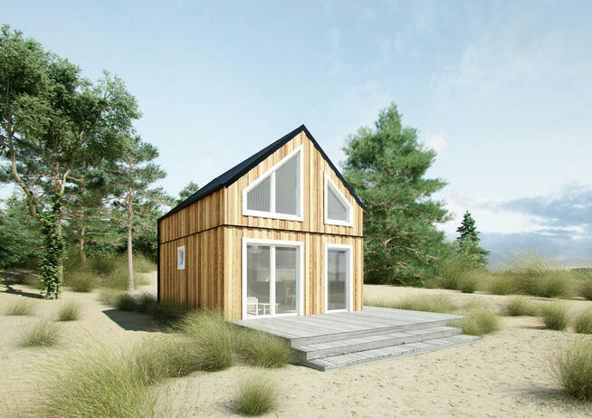 Domek letniskowy/całoroczny drewniany do 35m2 na zgłoszenie