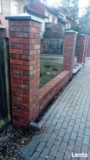 Murowanie cegieł ogrodzenie i elewacji