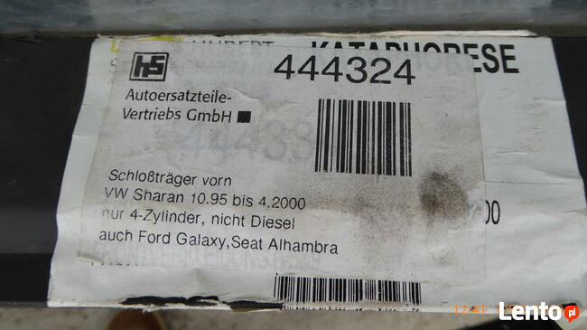 Wzmocnienie czołowe do Forda Galaxy MK1 z 2000r. NOWE