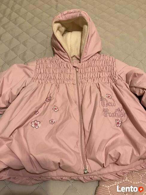 SPRZEDAM bardzo ładny, ciepły komlet zimowy dla dziewczynki