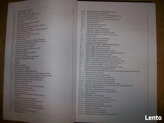 Instrukcja obsługi DTR wózka widłowego RAK7 Suchedniów. 70,-