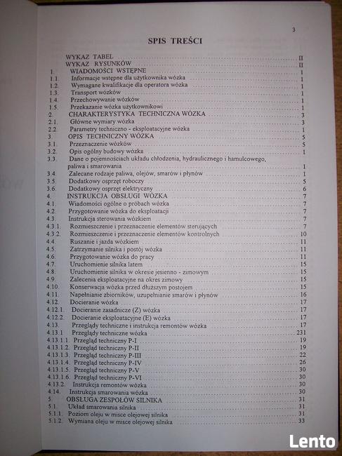 Instrukcja obsługi DTR wózka widłowego RAK7 Suchedniów. 70,-