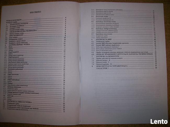 Instrukcja obsługi DTR wózka widłowego WW 1,25E Suchedniów,