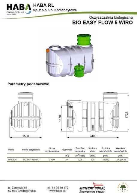 Oczyszczalnia bezzapachowa Bio Easy Flow