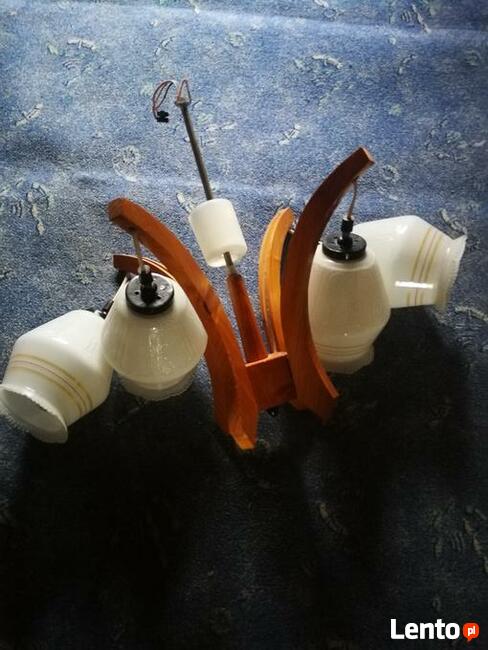 Lampa sufitowa drewniana