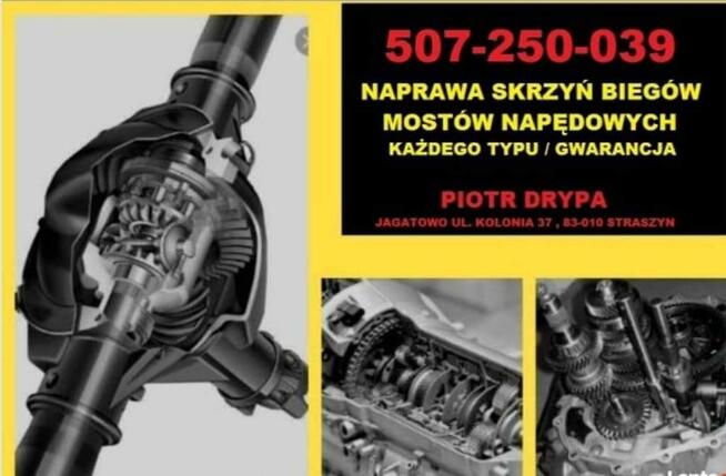 Naprawa mostów napędowych i skrzyń biegów jagatowo