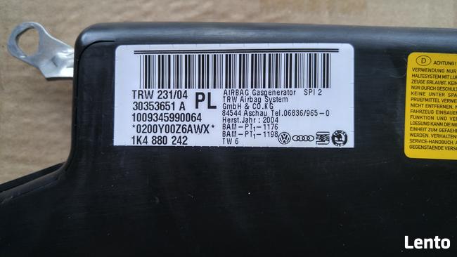 Poduszka powietrzna prawego fotela Audi A3 S3 RS3 8P