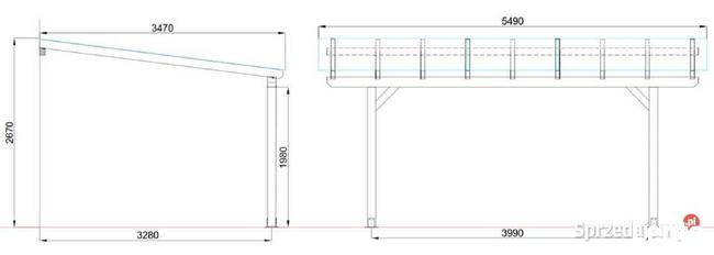 Zadaszenie tarasu - wiata garażowa