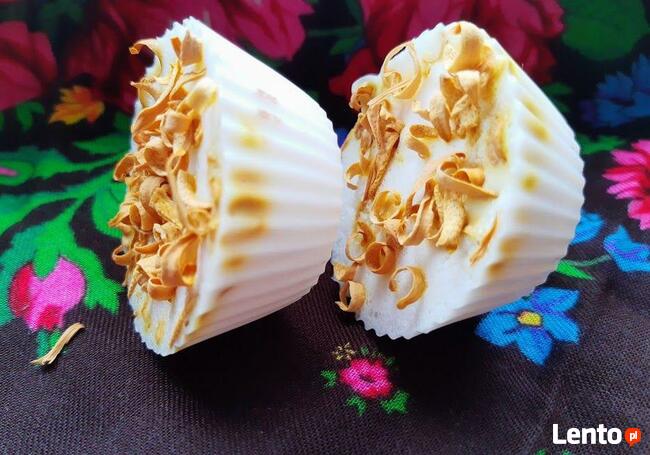 Ozdobne babeczki handmade mydełka kwiat pomarańczy
