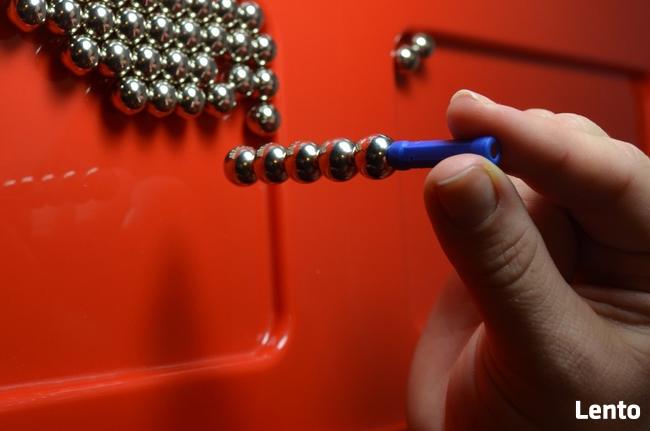 Zabawki klocki magnetyczne tęcza 150El. magnesy nedodymowe