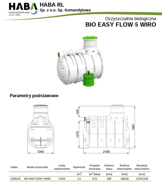 Oczyszczalnia bezzapachowa Bio Easy Flow