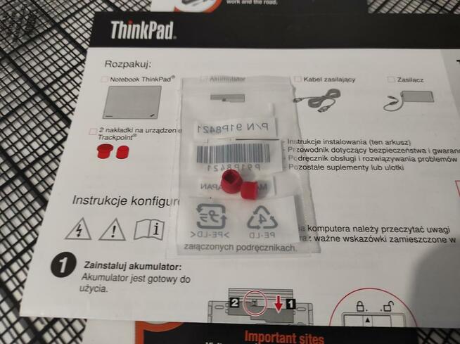 Trackpoint do ThinkPad Lenovo np. SL500