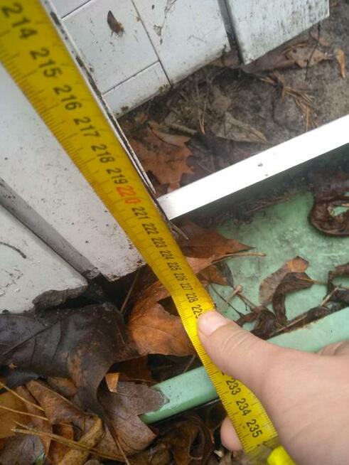 Drzwi aluminiowe sklepowe 105 x 225 cm 1050 x 2250