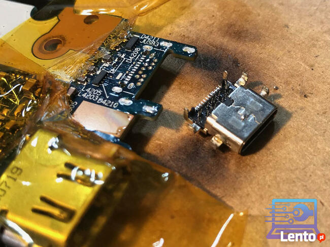 Wymiana gniazda zasilania ładowania w laptopie Kraków