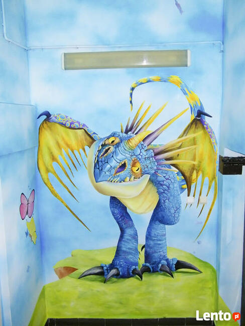 Bajkowe dekoracje ścienne do przedszkoli, szkoły - graffiti,