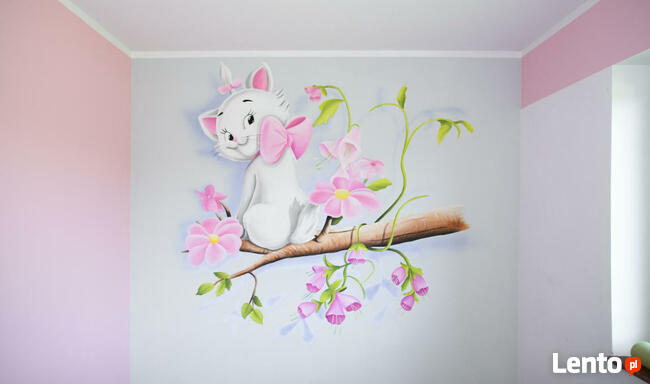 Bajkowe dekoracje ścienne do przedszkoli, szkoły - graffiti,