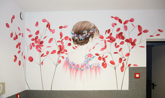 Dekoracje na ścianę do przedszkola, malunki ścienne