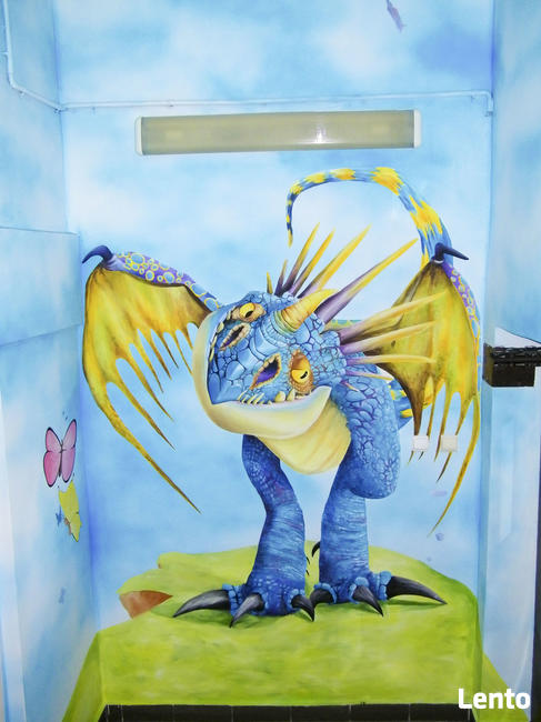 Dekoracje na ścianę do przedszkola, malunek ścienny