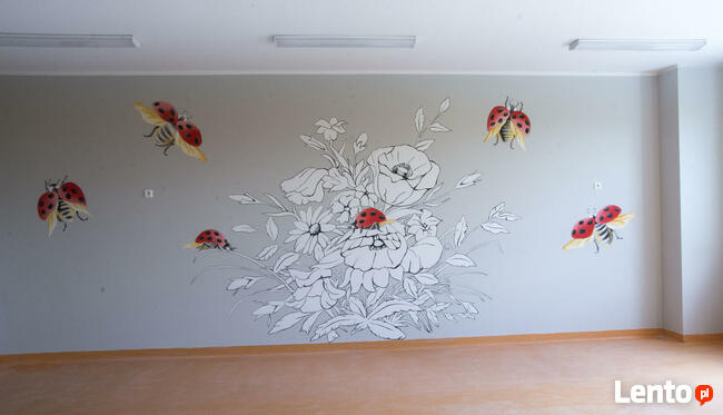 Bajkowe dekoracje ścienne do przedszkoli, szkoły - graffiti,