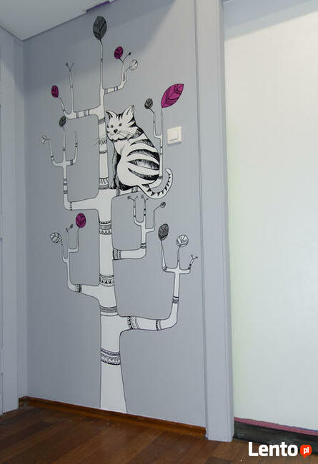 Bajkowe dekoracje ścienne do przedszkoli, szkoły - graffiti,