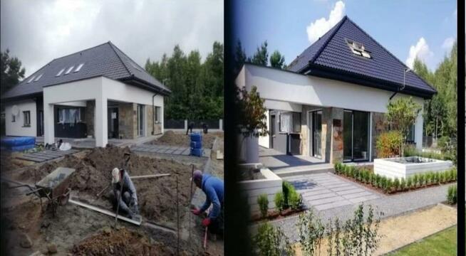 Zakładanie ogrodów nawadnianie trawa z rolki trawnik projekt