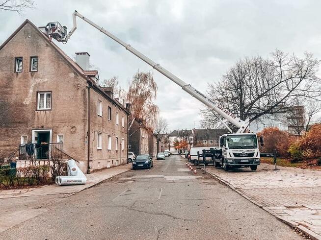 Wynajem podnośnika koszowego