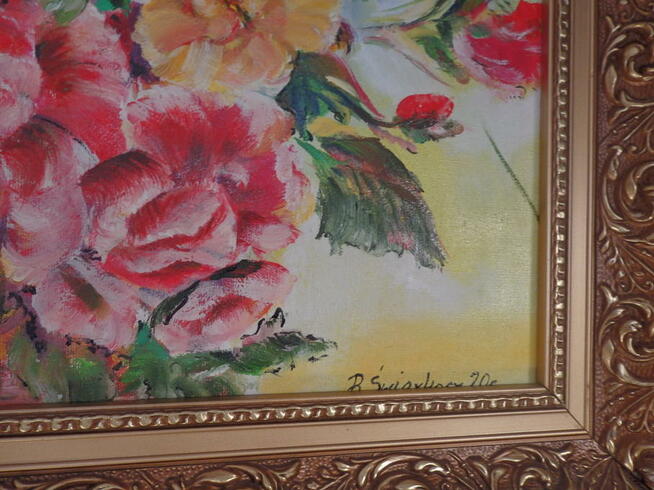 Obraz olejny RADOSNE KWIATY