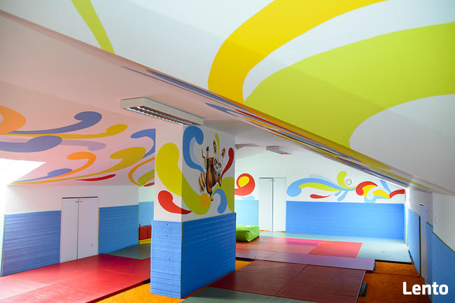 Dekoracje na ścianę do przedszkola, malunek ścienny