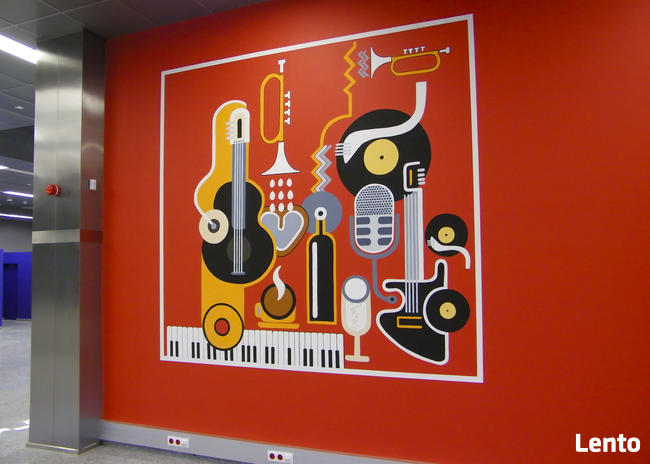 Dekoracje na ścianę do przedszkola, malunek ścienny