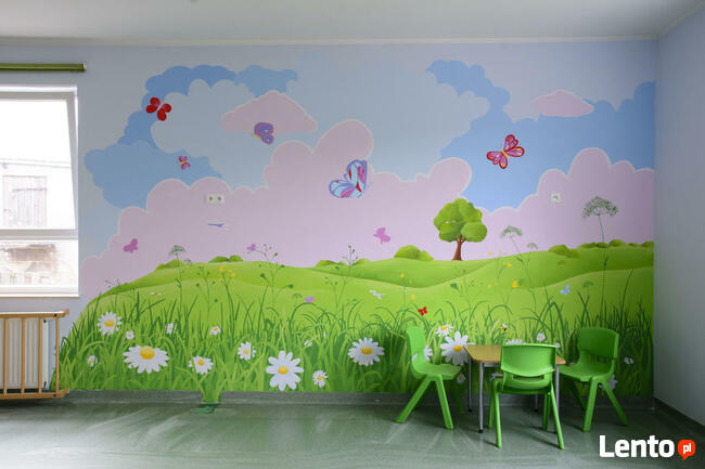 Bajkowe dekoracje ścienne do przedszkoli, szkoły - graffiti,