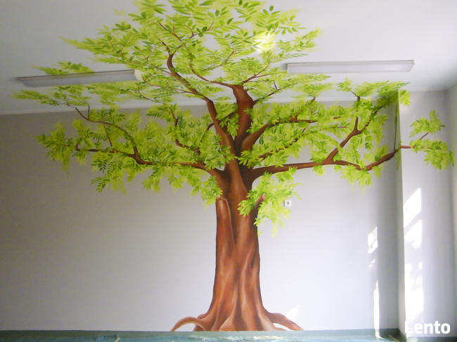 Dekoracje na ścianę do przedszkola, malunek ścienny