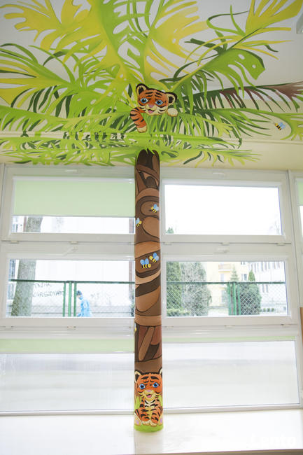 Dekoracje na ścianę do przedszkola, malunek ścienny