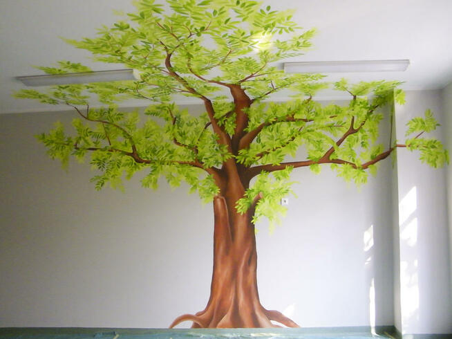 Dekoracje na ścianę do przedszkola, malunki ścienne