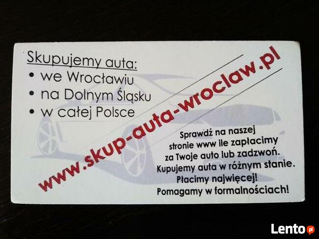 Dar Auto Mobilny Skup Aut za Gotówkę - Wrocław i okolice !!!