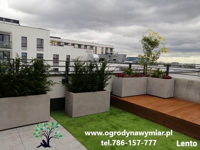 Donica nowoczesna, na wymiar, corten, imitacja betonu