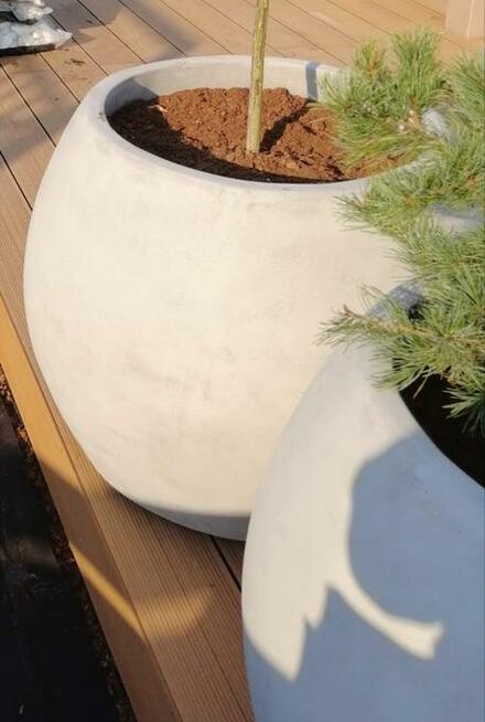 Donice nowoczesne, imitacja betonu, corten, na wymiar