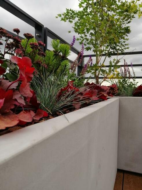 Donice nowoczesne, na wymiar, corten, imitacja betonu