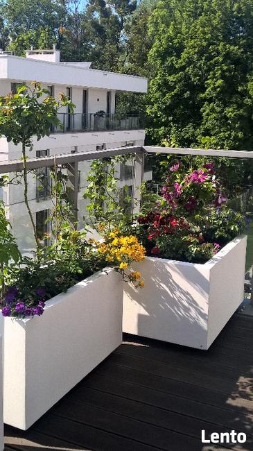 Donice nowoczesne, na wymiar, corten, imitacja betonu