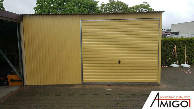Garaż blaszany garaże blaszane w kolorze blaszak 5x5m bramy