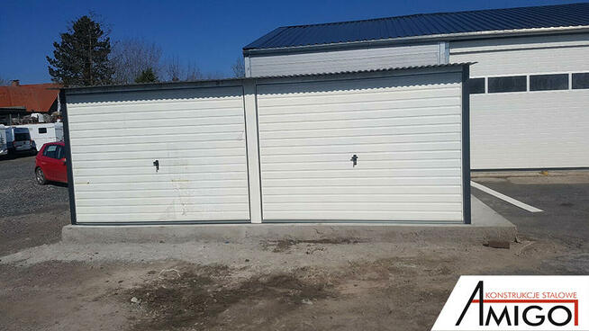 Garaż blaszany garaże blaszane w kolorze blaszak 5x5m bramy
