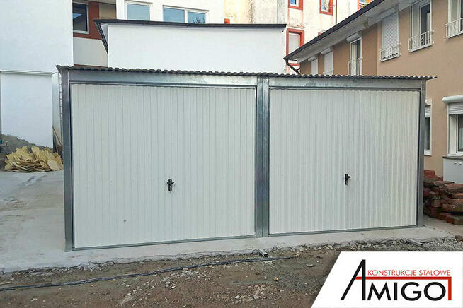 Garaż blaszany garaże blaszane w kolorze blaszak 5x5m bramy