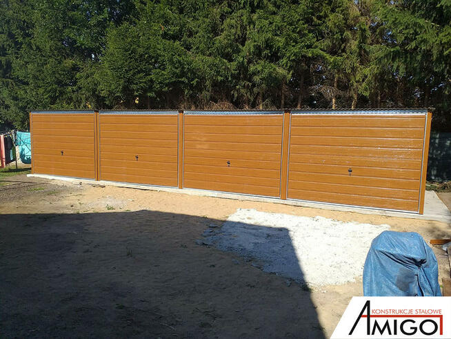 Garaż blaszany garaże blaszane w kolorze blaszak 5x5m bramy