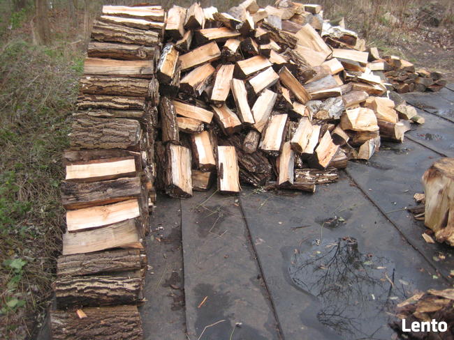 Opał, drewno kominkowe cięte na 40 cm i łupane.