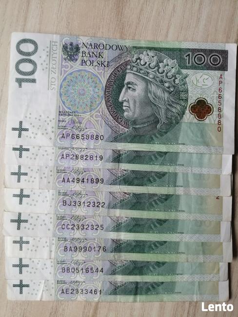 Banknot/100zl/2012r/ciekawe/numery/ prawie radar