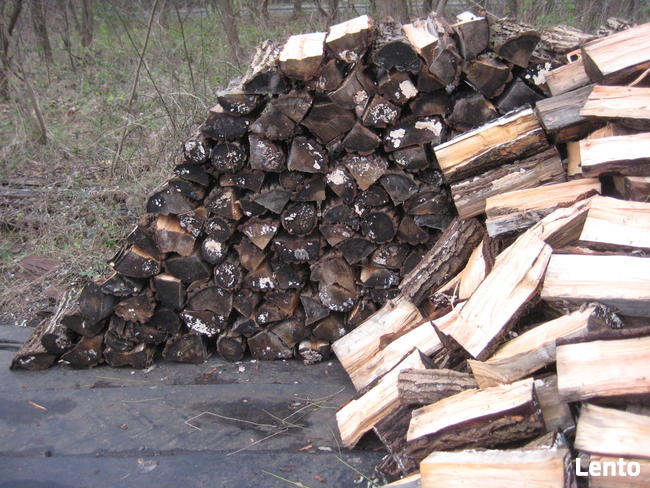Opał, drewno kominkowe cięte na 40 cm i łupane.