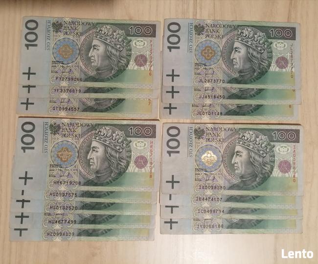 Banknot 3x100zl z 1994r UNIKAT RADAR BŁĘDY