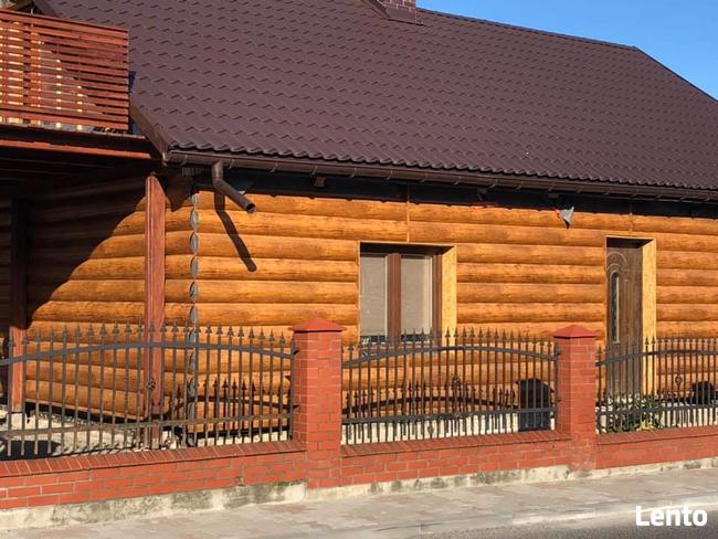 BALE Z BLACHY - deski - elewacja