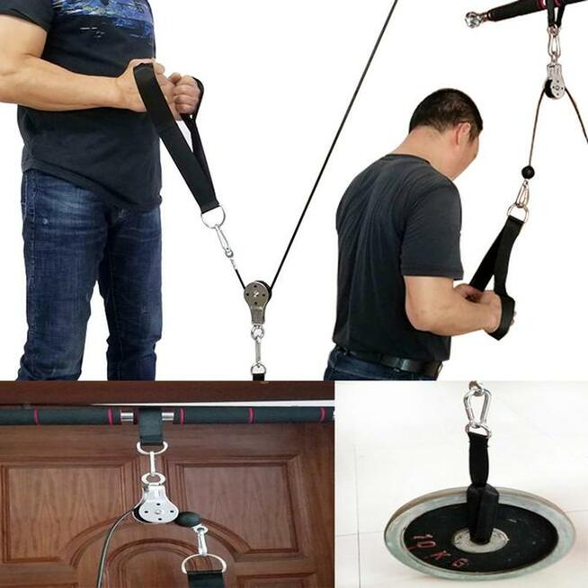Zestaw trening biceps, triceps, ramiona, plecy, brzuch, nogi