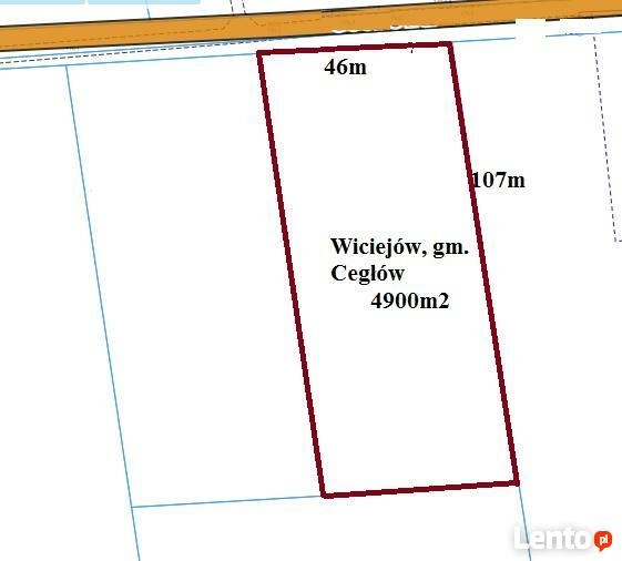 Barcząca, 4900m2, 46m x 107m