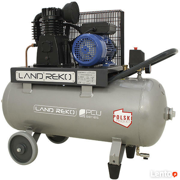 Kompresor powietrza 100l 230V LAND REKO 620L/MIN Sprężarka